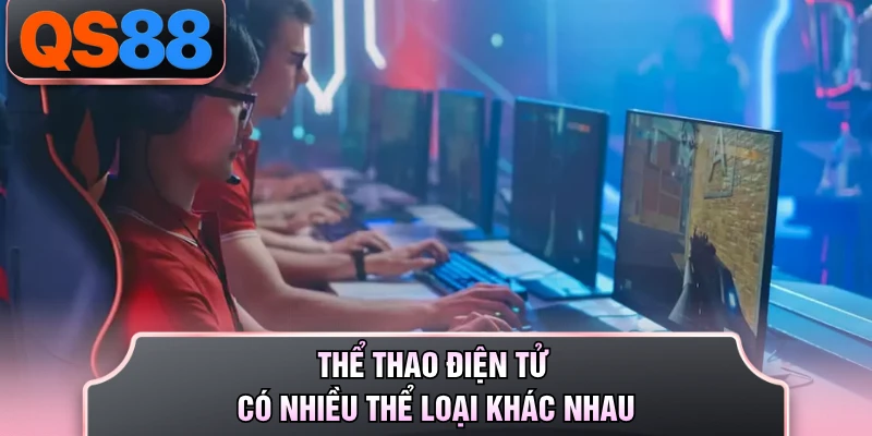 Thể thao điện tử có nhiều thể loại khác nhau